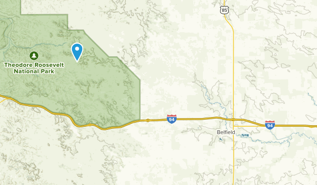Belfield, North Dakota Map