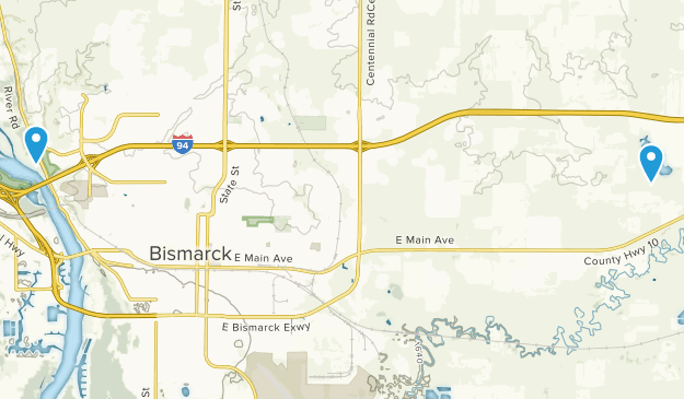 Bismarck, Dakota du Nord Map