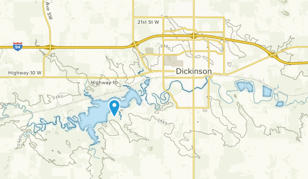 Dickinson, North Dakota Map