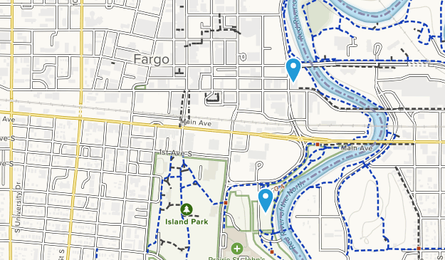 Fargo, Dakota del Norte Map