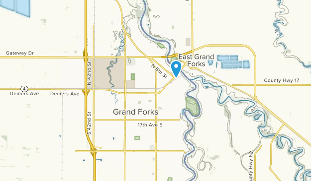 Grand Forks, North Dakota Map