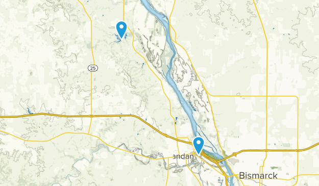 Mandan, Dakota du Nord Map