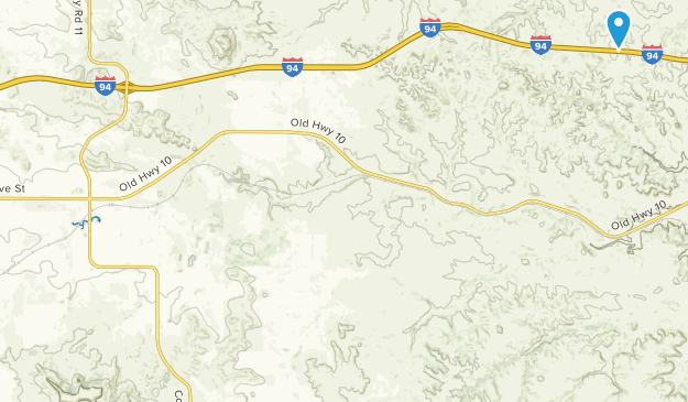 Sentinel Butte, North Dakota Map