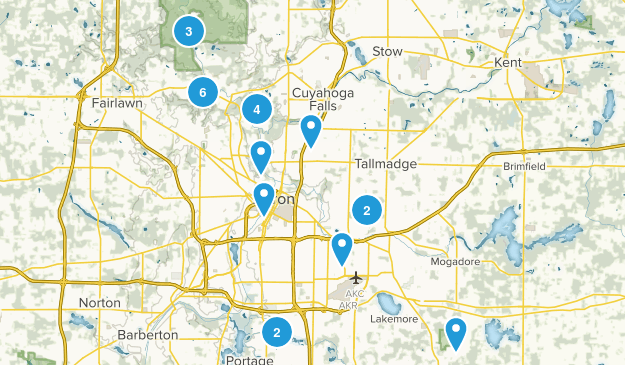 Akron, Ohio Map