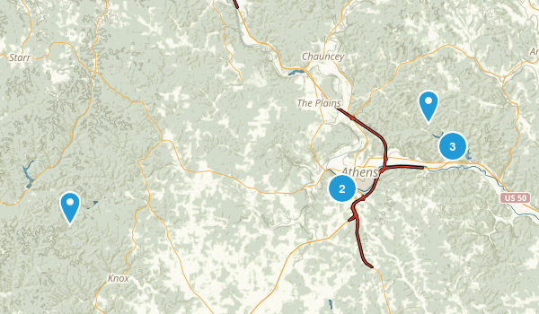 Athens, Ohio Map