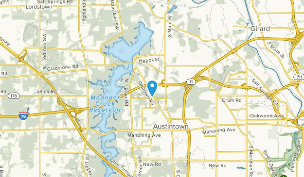 Austintown, Ohio Map