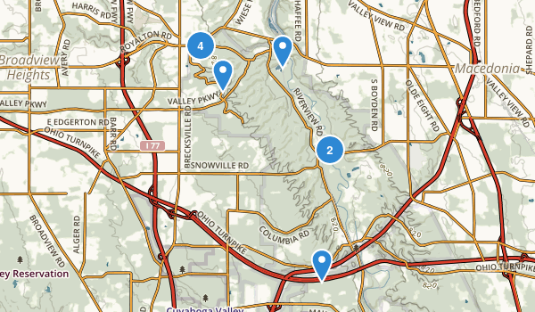 Brecksville, Ohio Map