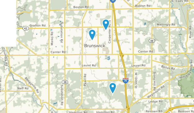 Brunswick, Ohio Map