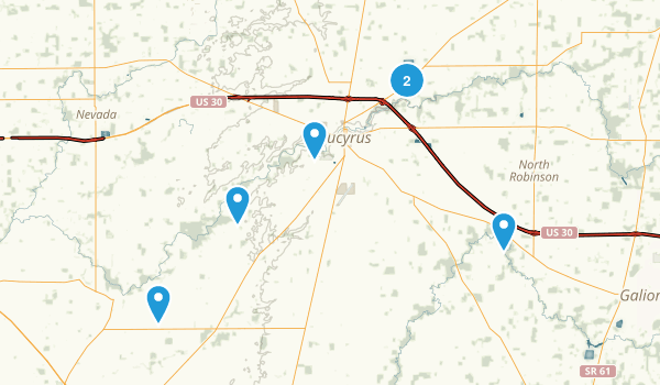 Bucyrus, Ohio Map