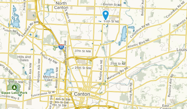 Canton, Ohio Map