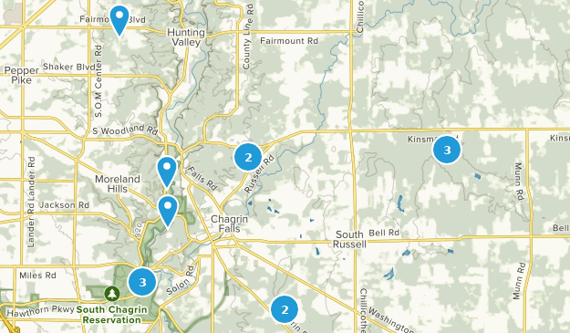 Chagrin Falls, Ohio Map