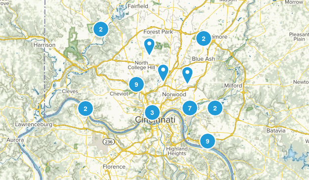 Cincinnati, Ohio Map
