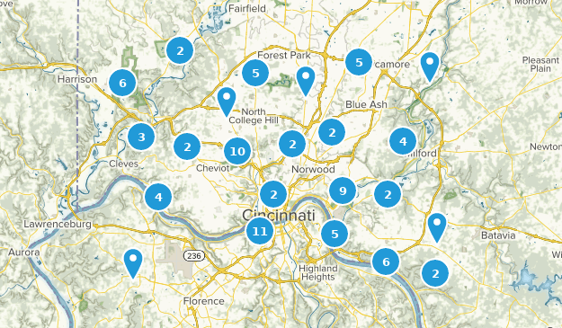 Cincinnati, Ohio Map