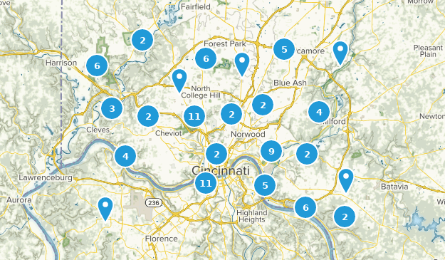 Cincinnati, Ohio Map
