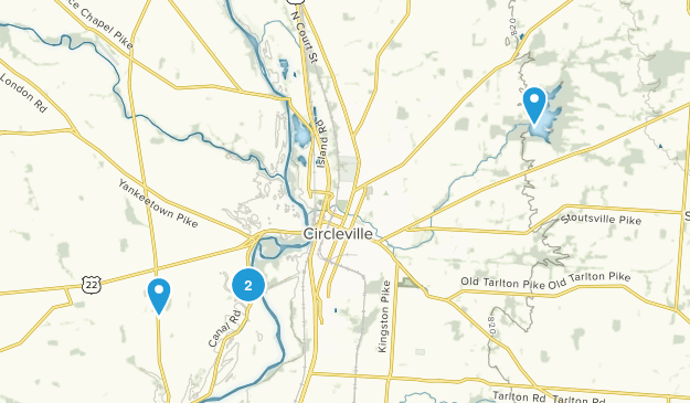 Circleville, Ohio Map