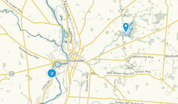 Circleville, Ohio Map