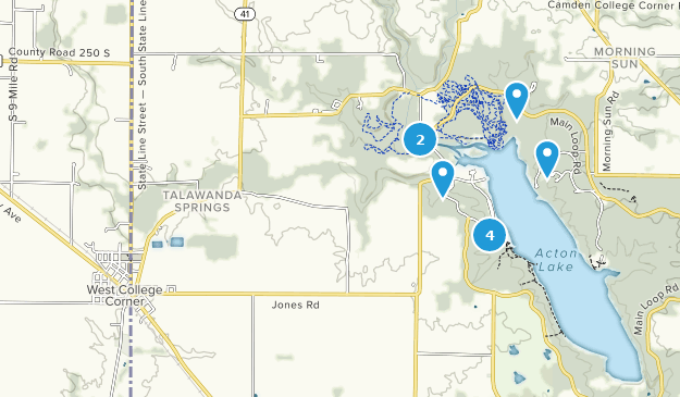 College Corner, Ohio Map