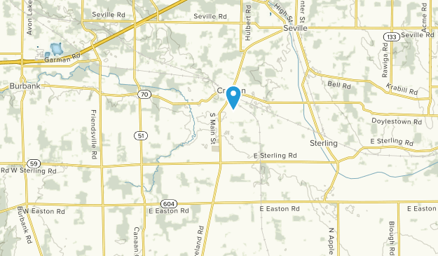 Creston, Ohio Map