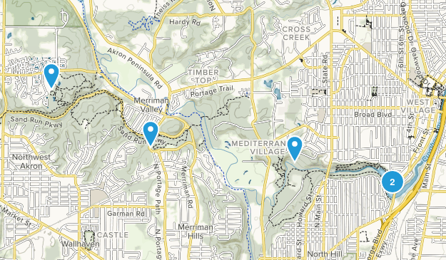 Cuyahoga Falls, Ohio Map