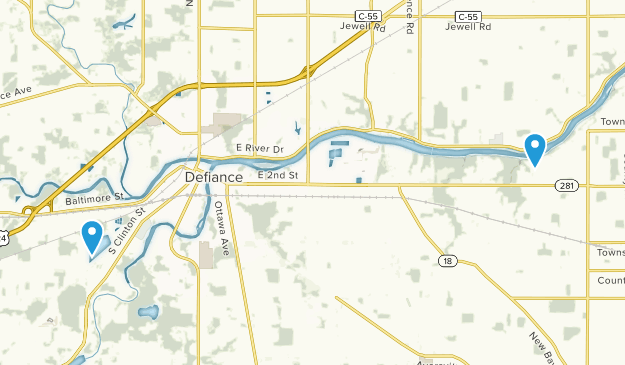 Defiance, Ohio Map