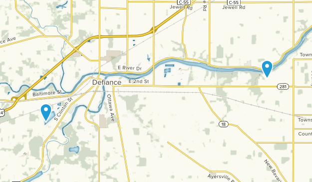 Defiance, Ohio Map