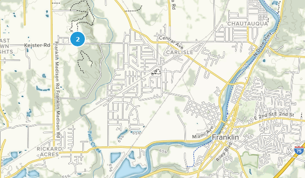 Franklin, Ohio Map