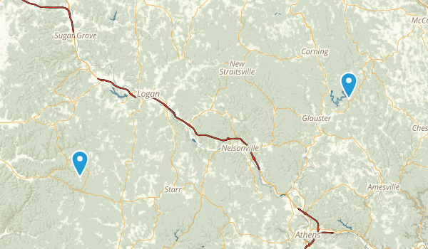 Glouster, Ohio Map