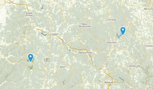 Glouster, Ohio Map