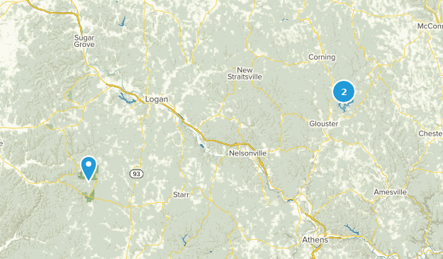 Glouster, Ohio Map