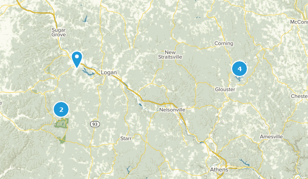 Glouster, Ohio Map