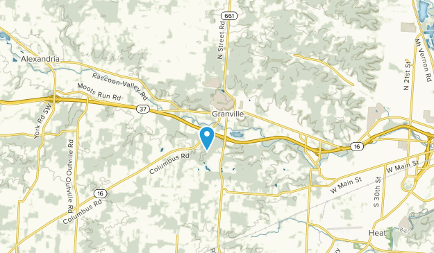 Granville South, Ohio Map