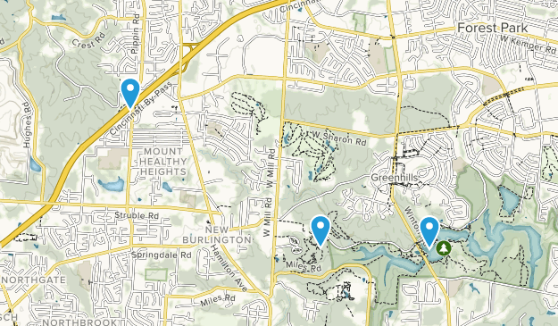 Greenhills, Ohio Map
