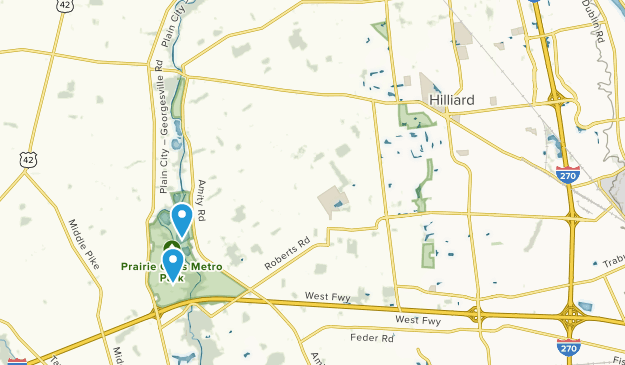 Hilliard, Ohio Map