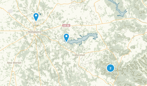 Hillsboro, Ohio Map