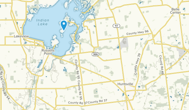 Huntsville, Ohio Map