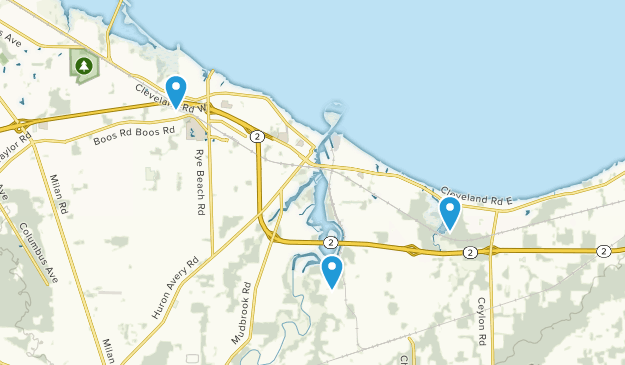 Huron, Ohio Map