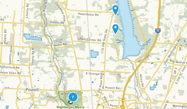 Lewis Center, Ohio Map