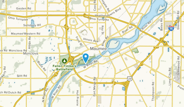Maumee, Ohio Map