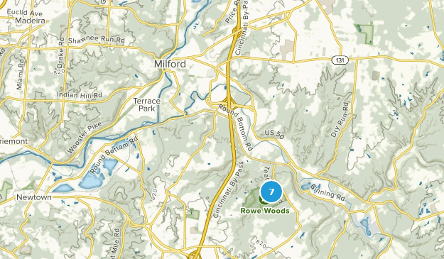 Milford, Ohio Map