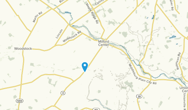 Milford Center, Ohio Map