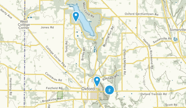 Oxford, Ohio Map