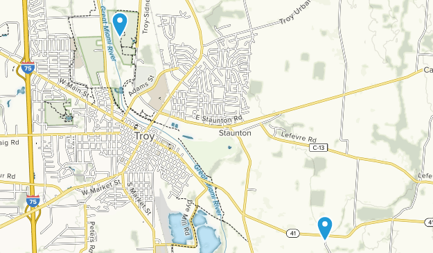 Troy, Ohio Map