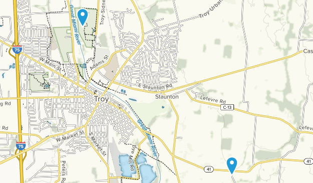 Troy, Ohio Map