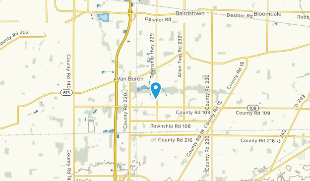Van Buren, Ohio Map