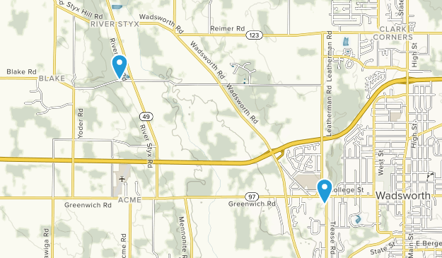 Wadsworth, Ohio Map