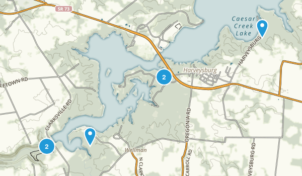 Waynesville, Ohio Map