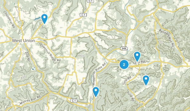 West Union, Ohio Map