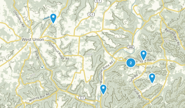 West Union, Ohio Map