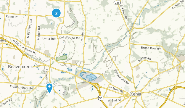 Xenia, Ohio Map