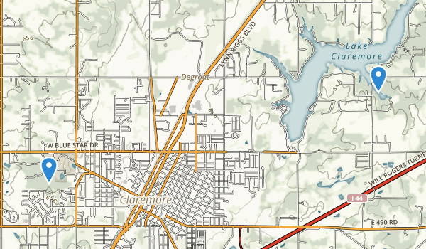 Claremore, Oklahoma Map